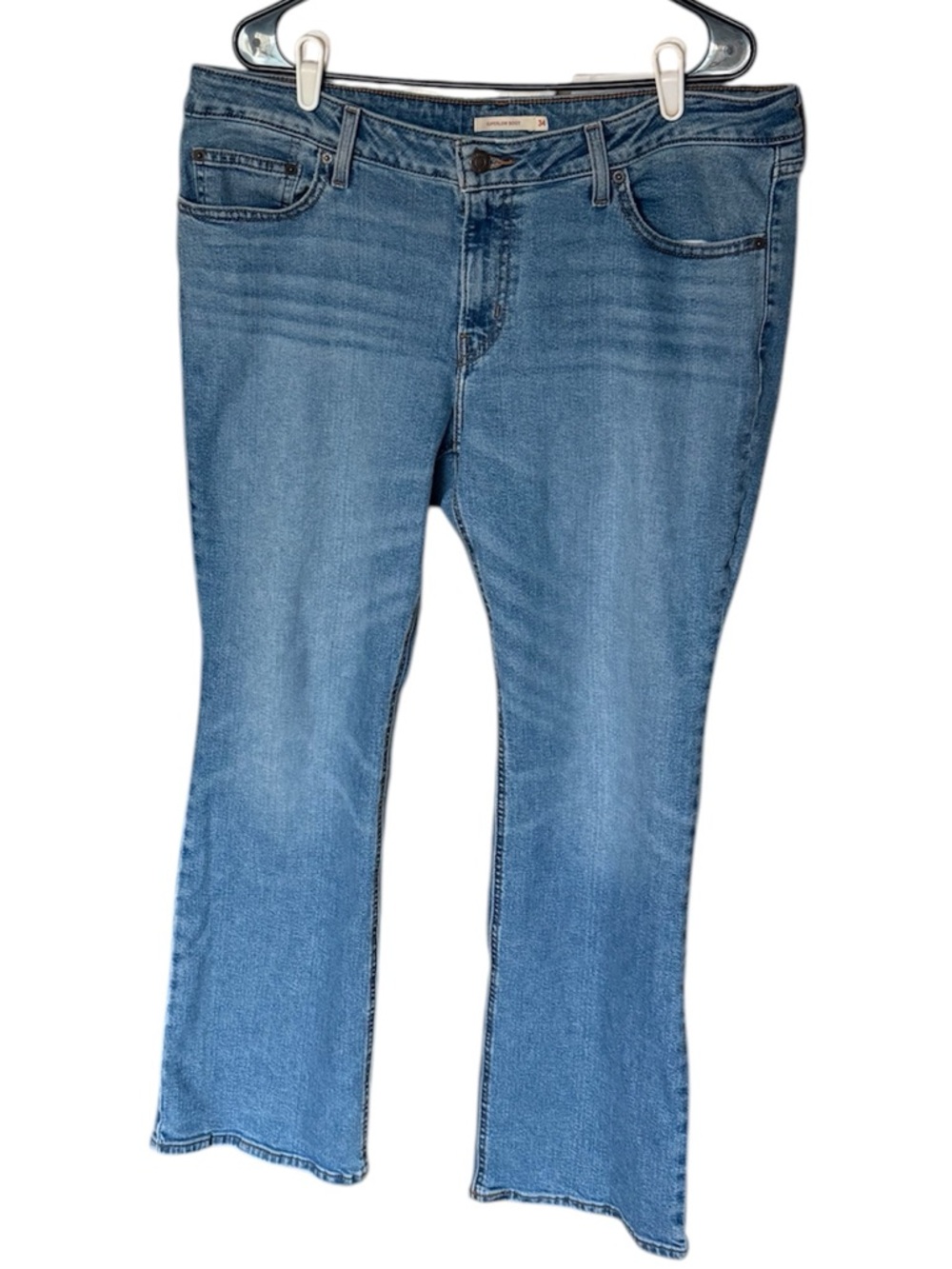 Women's Medium Indigo Blue Bootcut Jeans 34x32 NWOT